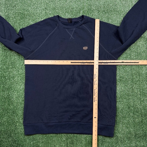 Deus Ex Machina Sweatshirt Men's Size XL Blue Long Sleeve Pullover Motorcycle - Picture 6 of 10